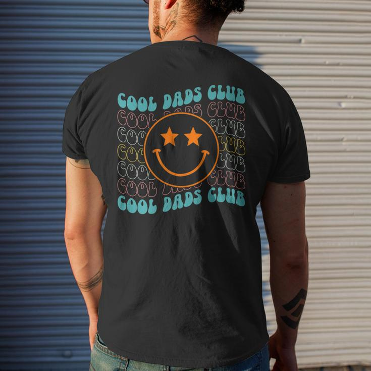 Hippie Face Cool Dads Club Retro Groovy Fathers Day Men's T-shirt Back Print Gifts for Him