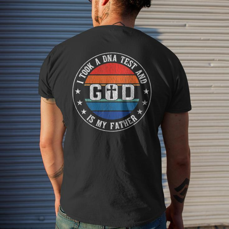 I Took A Dna Test And God Is My Father Jesus Christian Faith Mens Back Print T-shirt Gifts for Him