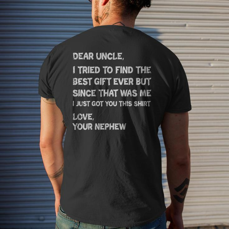 I Tried To Find The Best Ever Funny Uncle Mens Mens Back Print T-shirt Gifts for Him