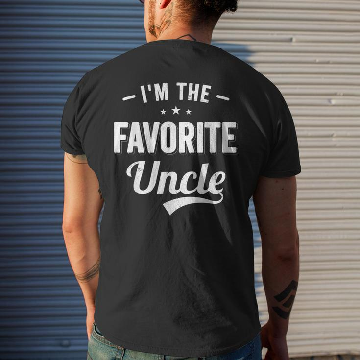 Im The Favorite Uncle Funny Uncle Gift For Mens Mens Back Print T-shirt Gifts for Him