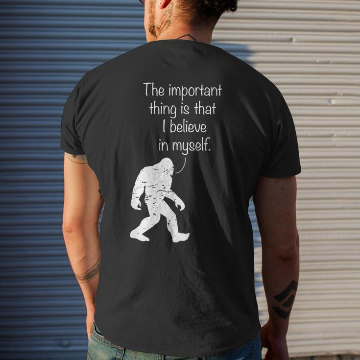 The Important Thing Is That I Believe In Myself Men's T-shirt Back Print Gifts for Him