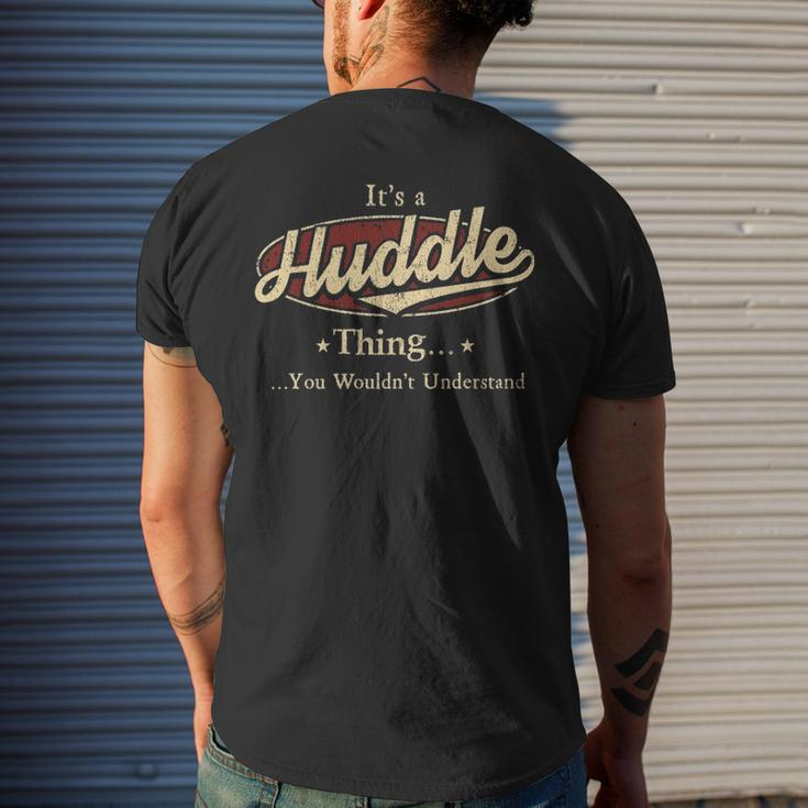 Its A Huddle Thing You Wouldnt Understand Shirt Personalized Name Gifts With Name Printed Huddle Mens Back Print T-shirt Gifts for Him