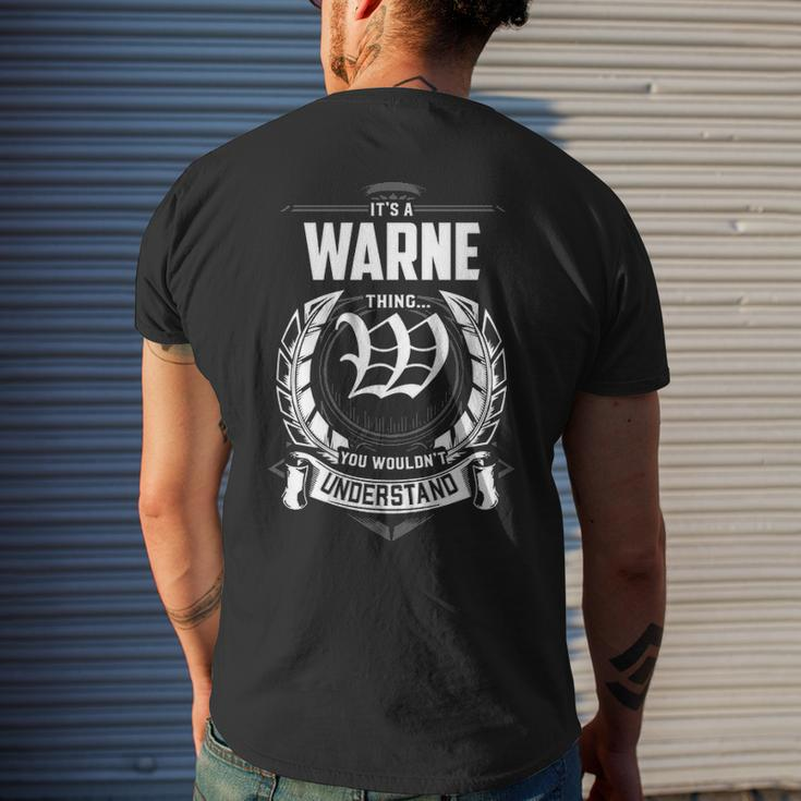 Its A Warne Thing You Wouldnt Understand Shirt Gift For Warne Mens Back Print T-shirt Gifts for Him