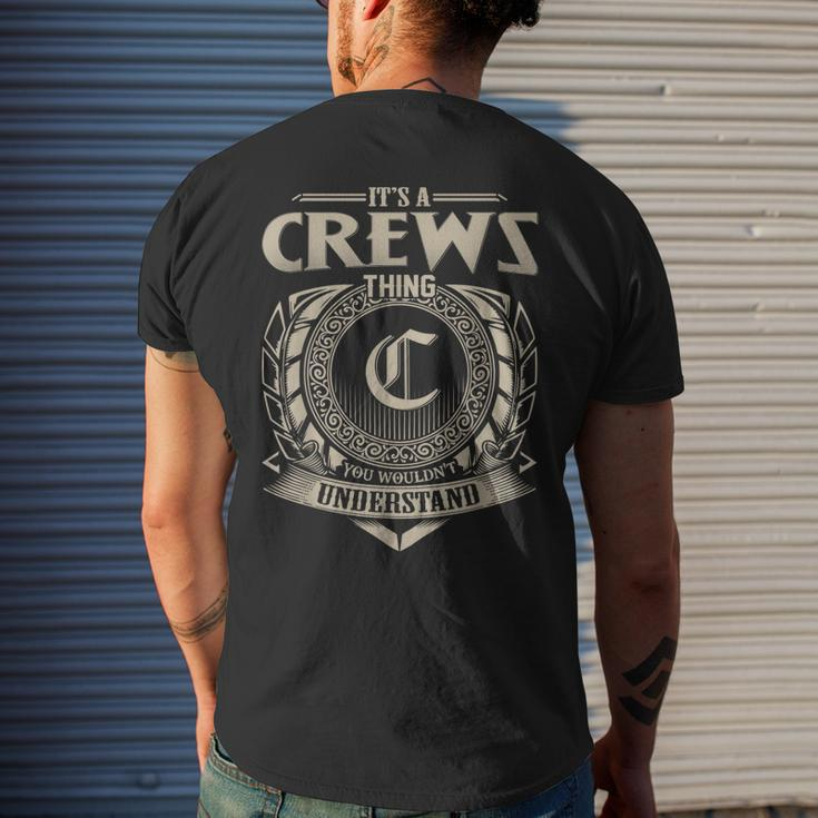 Its A Crews Thing You Wouldnt Understand Name Vintage Men's T-shirt Back Print Gifts for Him