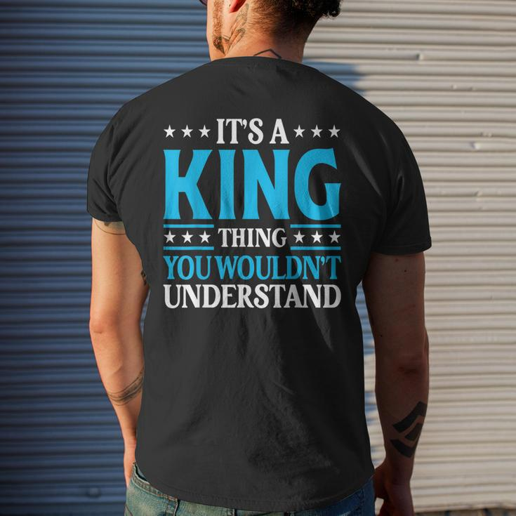 Its A King Thing Wouldnt Understand Personal Name King Men's T-shirt Back Print Gifts for Him