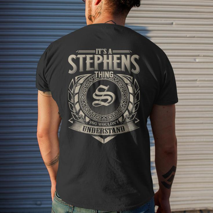 Its A Stephens Thing You Wouldnt Understand Name Vintage Men's T-shirt Back Print Gifts for Him