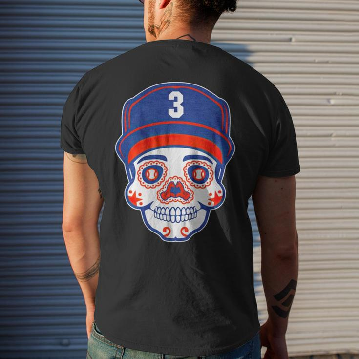 Jeremy Peña Sugar Skull Men's Crewneck Short Sleeve Back Print T-shirt Gifts for Him