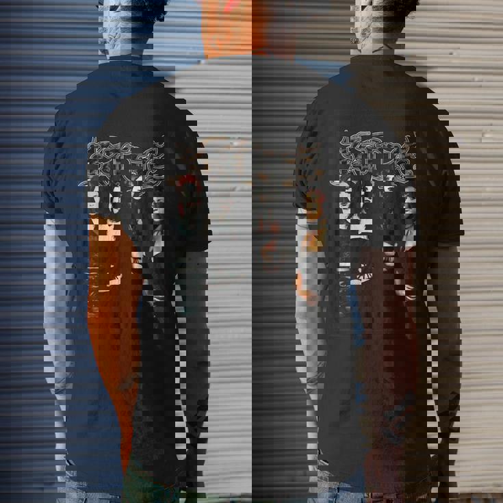 Kitties Black Rare Spit Men's Back Print T-shirt Gifts for Him