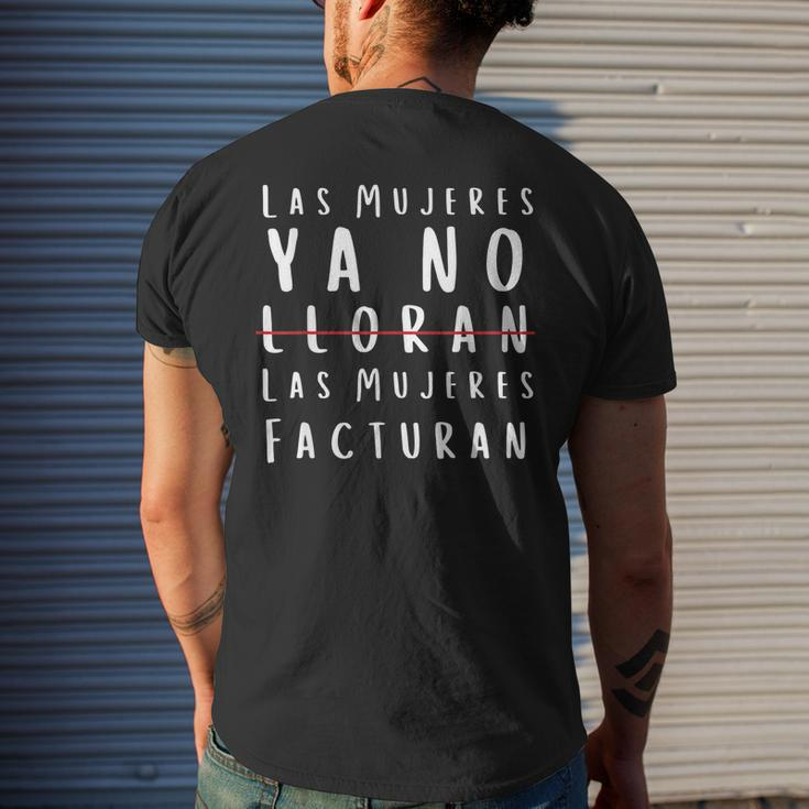 Las Mujeres Ya No Lloran Facturan Men's Back Print T-shirt Gifts for Him
