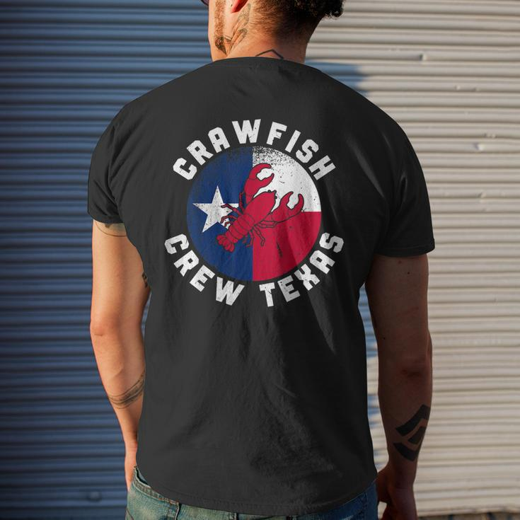 Lobster Crawfish Boil Crew Texas Crayfish Men's Back Print T-shirt Gifts for Him