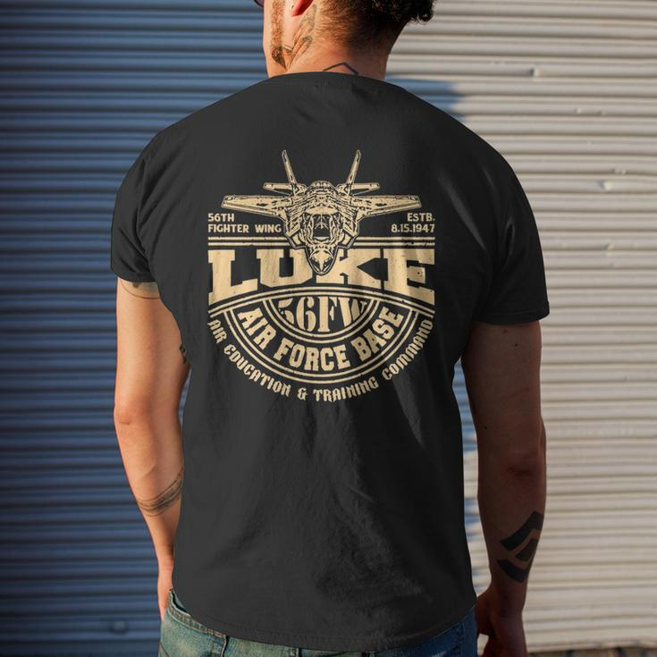 Luke Air Force Base Usaf F35 56Th Fighter Wing Men's T-shirt Back Print Gifts for Him