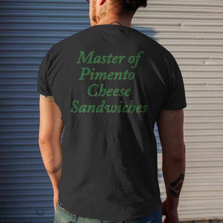 Master Of Pimento Cheese Sandwiches Golf Foodie Men's Back Print T