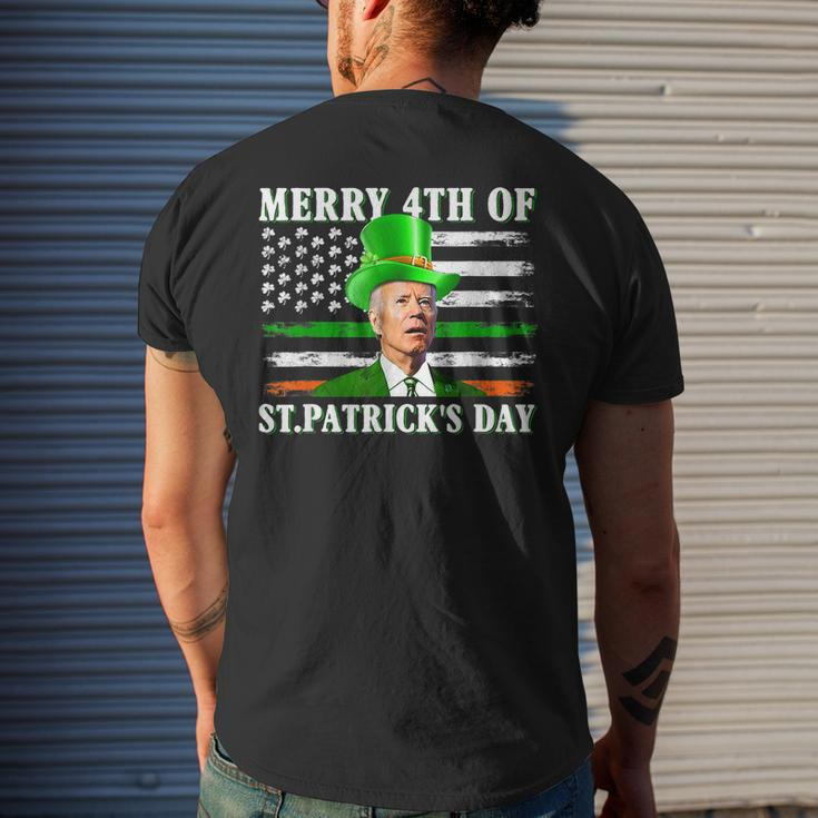 Merry 4Th Of St Patricks Day Joe Biden St Patricks Day Men's T-shirt Back Print Gifts for Him