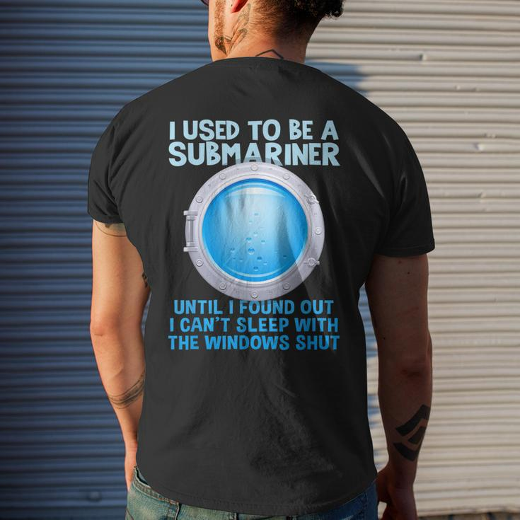 Military Submarine Veteran Gift Us Submarine Submariner Mens Back Print T-shirt Gifts for Him