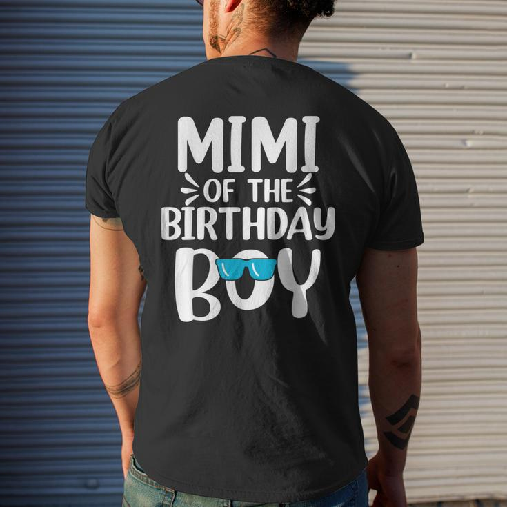 Mimi Of The Birthday Boy Mom Dad Kids Family Matching Mens Back Print T-shirt Gifts for Him