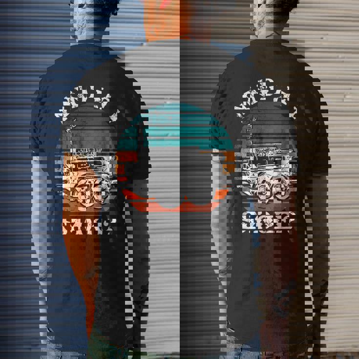 Mind If I SmokeBbq Mind If I Smoke Men's Back Print T-shirt Gifts for Him