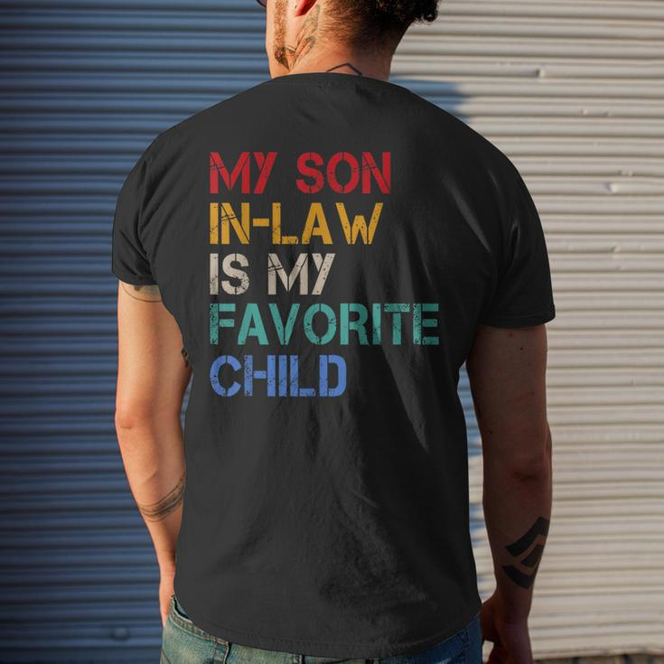 My Son-In-Law Men's Crewneck Short Sleeve Back Print T-shirt Gifts for Him
