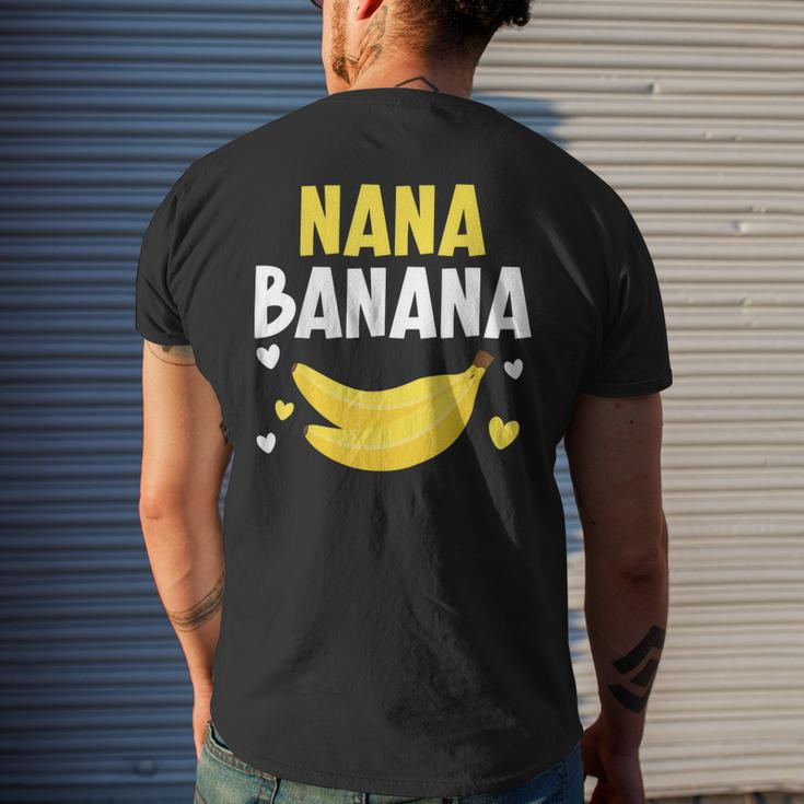 Nana Banana Grandma Grandmother Granny Grandparents Day Mens Back Print T-shirt Gifts for Him