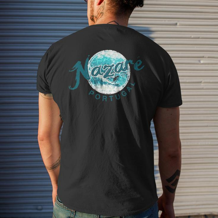 Nazare Portugal Big Wave Surfing Vintage Men's T-shirt Back Print Gifts for Him