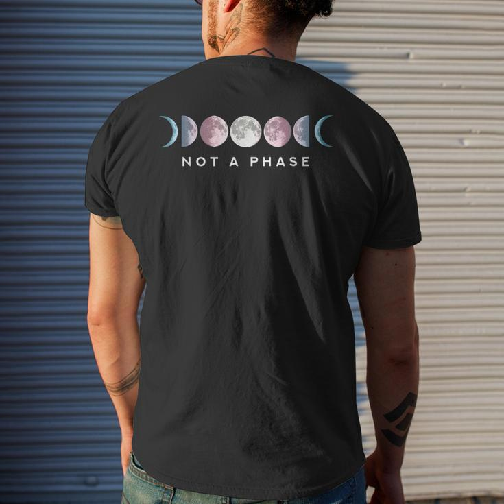 Not A Phase Moon Lgbt Trans Pride Transgender Men's Back Print T-shirt Gifts for Him
