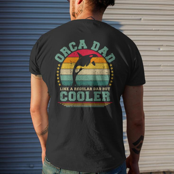 Orca Dad Like A Regular Dad But Cooler Father’S Day Long SleeveMen's Back Print T-shirt Gifts for Him