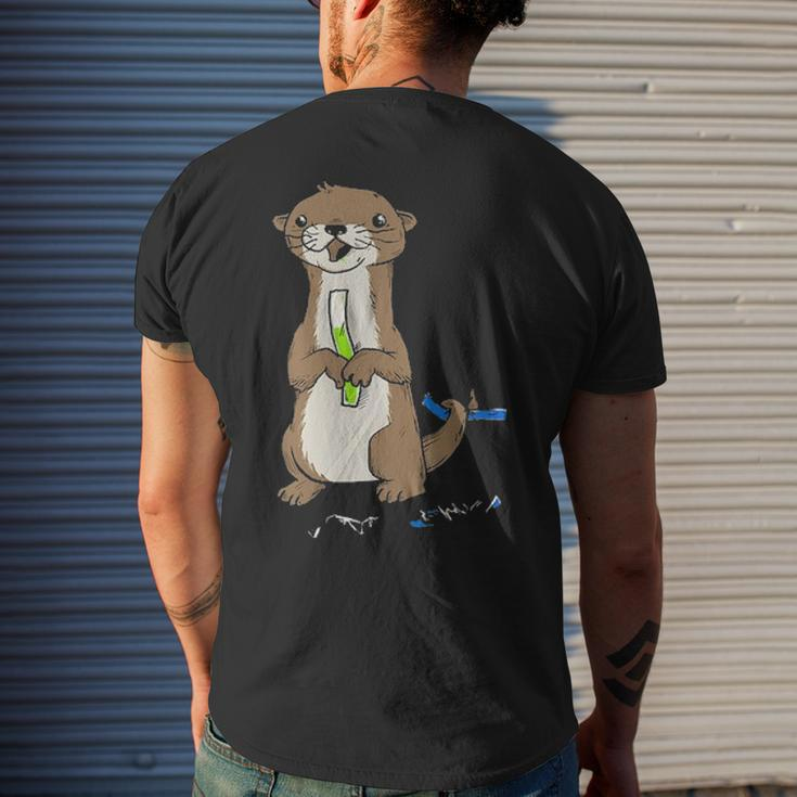 Otter Pop Men's T-shirt Back Print Gifts for Him