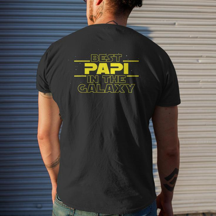 Papi Gifts Best Papi In The Galaxy Funny Best Papi Ever Gift For Mens Mens Back Print T-shirt Gifts for Him