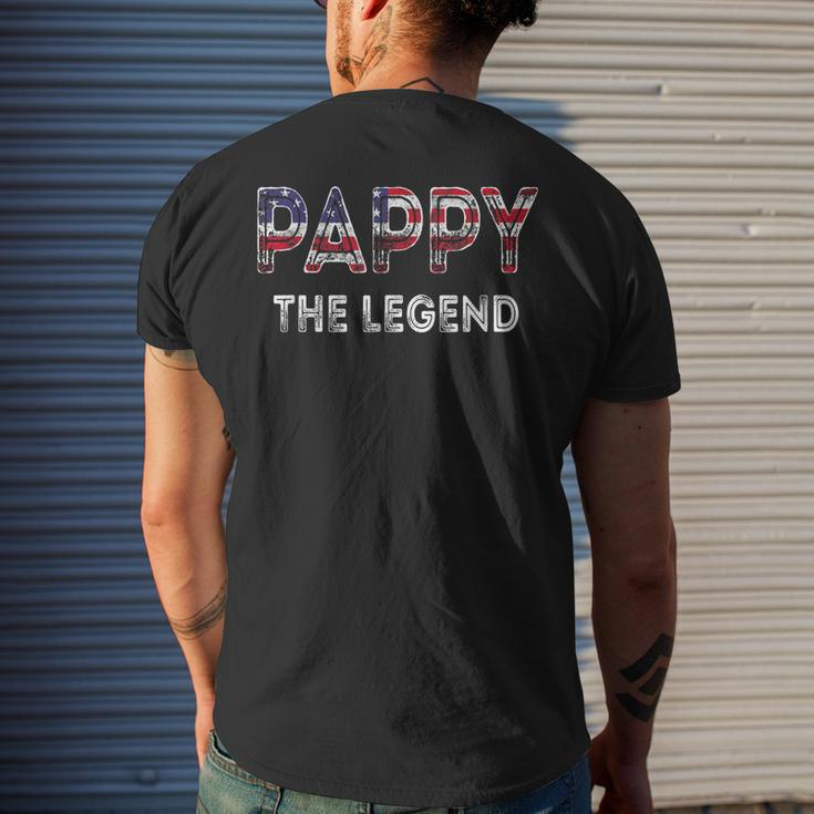 Pappy Patriotic Grandpa Fathers Day 4Th Of July Idea Men's Back Print T-shirt Gifts for Him