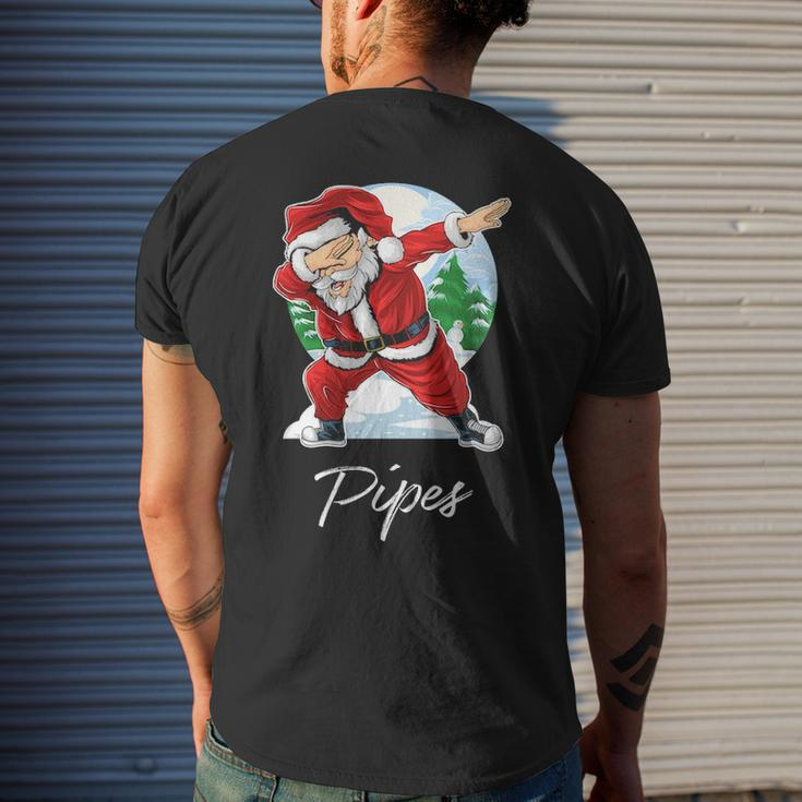 Pipes Name Gift Santa Pipes Mens Back Print T-shirt Gifts for Him