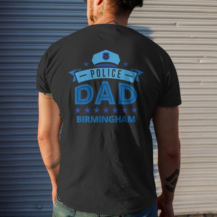 Police Dad Birmingham Alabama For Father Men's Back Print T-shirt Gifts for Him
