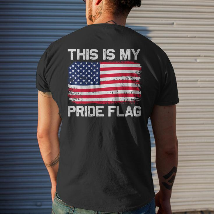This Is My Pride Flag Men's Back Print T-shirt Gifts for Him