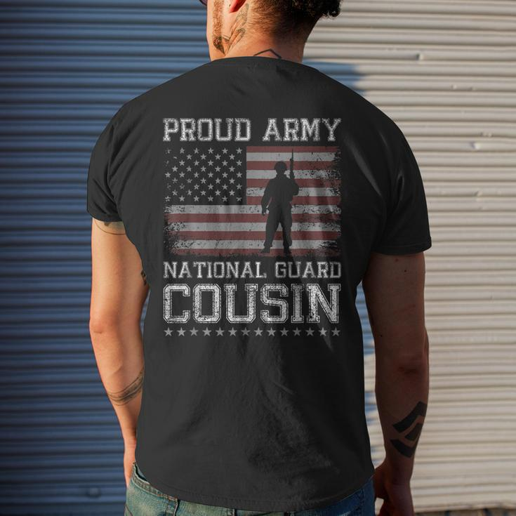 Proud Army National Guard Cousin Us Military Gift Gift For Mens Mens Back Print T-shirt Gifts for Him