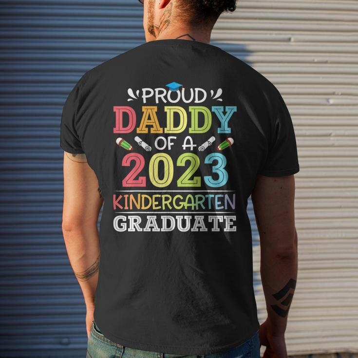 Proud Daddy Of A 2023 Kindergarten Graduate Son Daughter Dad Mens Back Print T-shirt Gifts for Him