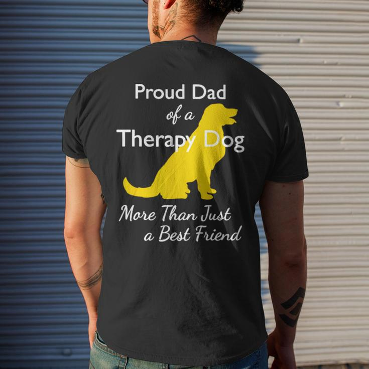 Proud Đa Of A Therapy Dog Dad More Than Just A Best Friends Men's Back Print T-shirt Gifts for Him