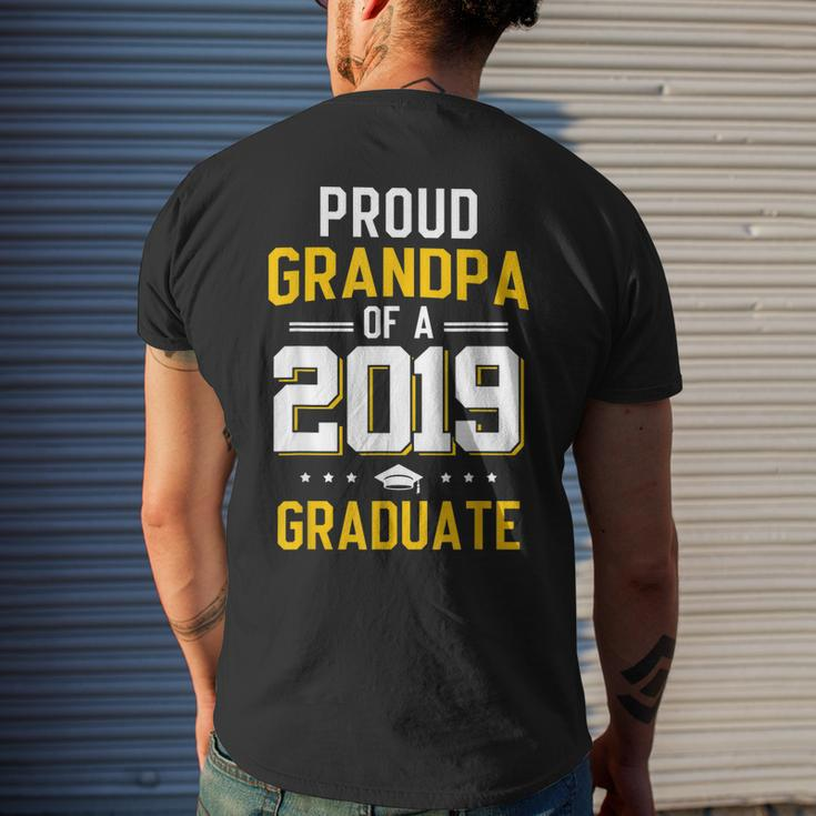 Proud Grandpa Of A 2019 Graduate T-Shirt Fathers Day Men's Back Print T-shirt Gifts for Him