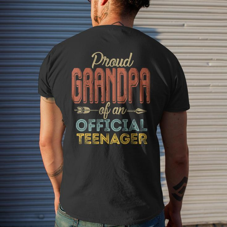 Proud Grandpa Of Official Nager 13Th Birthday 13 Years Men's Back Print T-shirt Gifts for Him
