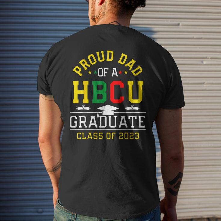 Proud Hbcu Dad Of A Hbcu Graduate Family Class Of 2023 Mens Back Print T-shirt Gifts for Him