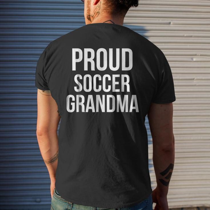 Proud Soccer Grandma Sports Grandparent Men's Back Print T-shirt Gifts for Him