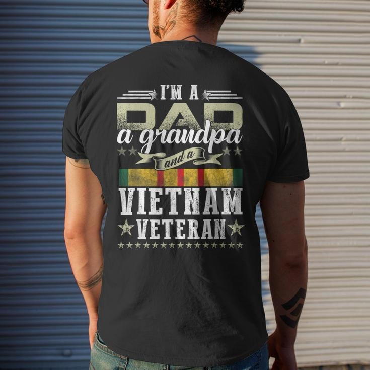 Proud Vietnam Veteran Flag & Military Veterans Day Veteran Men's T-shirt Back Print Gifts for Him