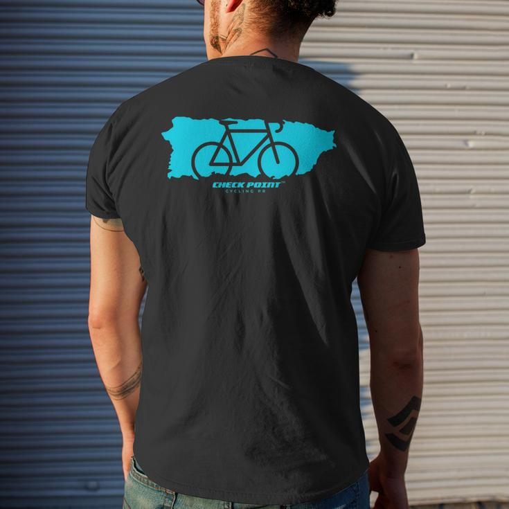 Puerto Rico Bike Cycling Men's Back Print T-shirt Gifts for Him