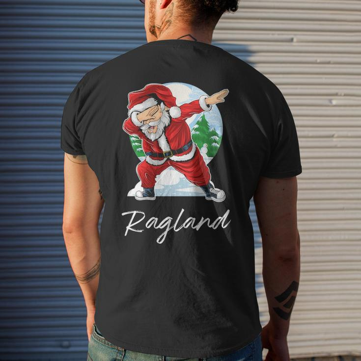 Ragland Name Gift Santa Ragland Mens Back Print T-shirt Gifts for Him