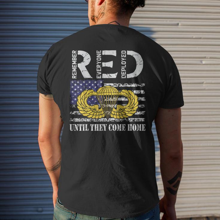 Red Friday Military Army Airborne Paratrooper Veteran Retro Men's T ...