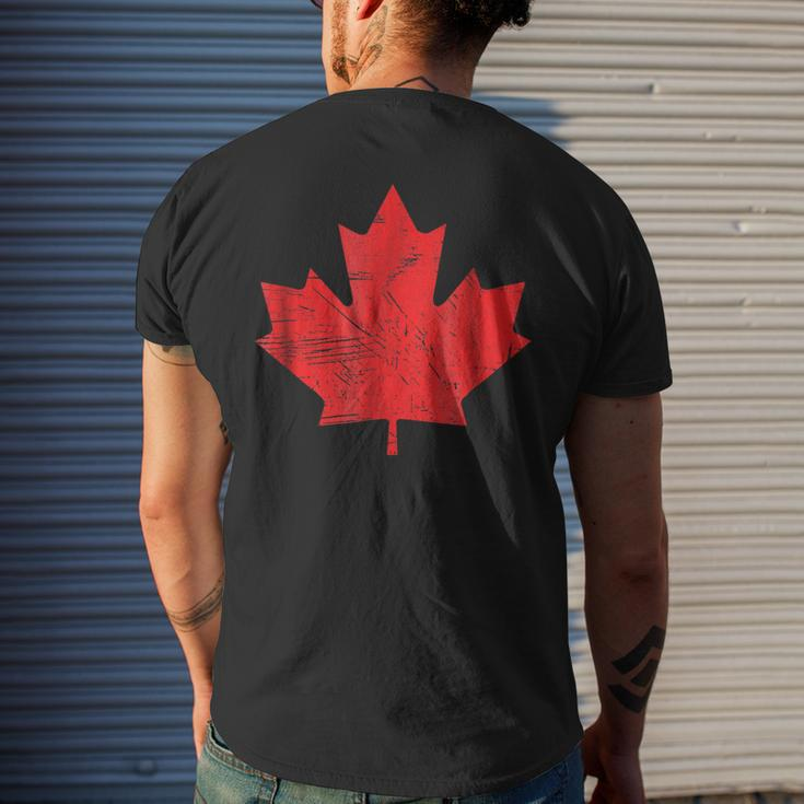 Red Maple LeafShirt Canada Day Edition Men's Back Print T-shirt Gifts for Him
