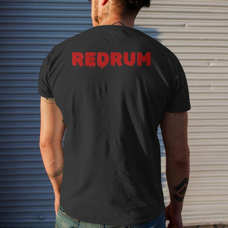 Redrum Horror Movie Quote Quick Halloween Costume Men's Back Print T-shirt Gifts for Him