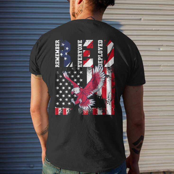 Remember Everyone Deployed Red Friday Military Gift For Women Mens Back Print T-shirt Gifts for Him