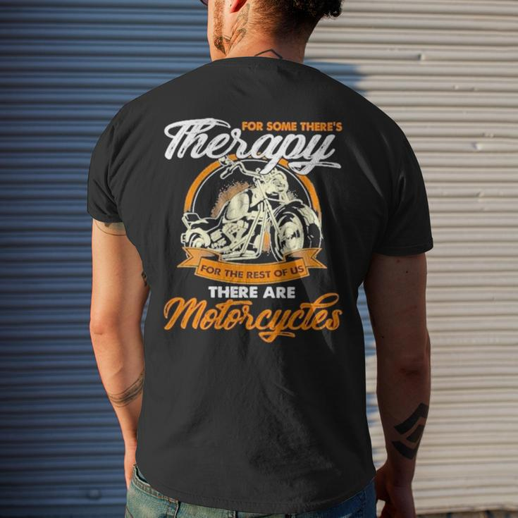 For Some There’S Therapy For The Rest Of Us Biker Men's Back Print T-shirt Gifts for Him
