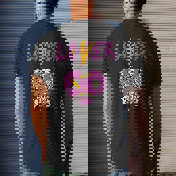 Retro 1 Brotherhood Loser Lover Heart Dripping Shoes Men's Back Print T-shirt Gifts for Him