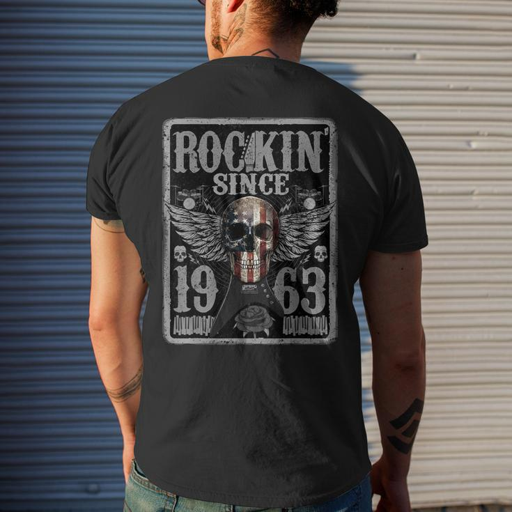 Rockin Since 1963 59 Years Old 59Th Birthday Classic Men's Back Print T-shirt Gifts for Him