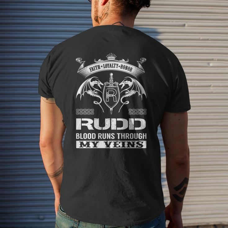 Rudd Blood Runs Through My Veins Men's T-shirt Back Print Gifts for Him