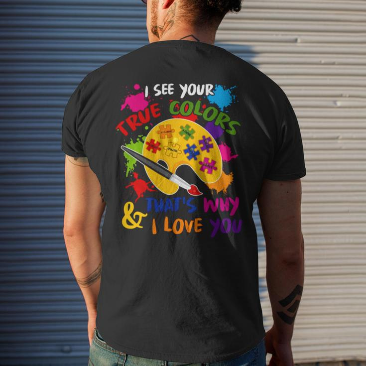 I See Your True Colors And That’S Why I Love You Vintage Men's Back Print T-shirt Gifts for Him